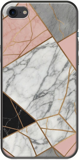 The Marble Collection - Modern Back Cover Silicon 1.5mm Multicolor (iPhone SE 2020)
