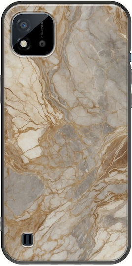The Marble Collection - Natural Umschlag Rückseite Silikon 1.5mm Mehrfarbig (Realme C11 2021)