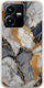 The Marble Collection - Artistic Back Cover Silicon 1.5mm Multicolor (Vivo Y22s)