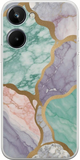 The Marble Collection - Pastel Задна корица Силикон 1.5мм Многоцветен (Realme 10)