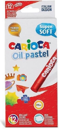Carioca Λαδοπαστέλ 12 Χρωμάτων (6 Συσκευασίες)