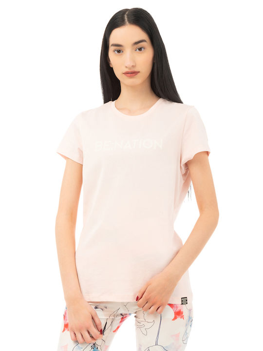 Be:Nation Damen T-Shirt Rosa