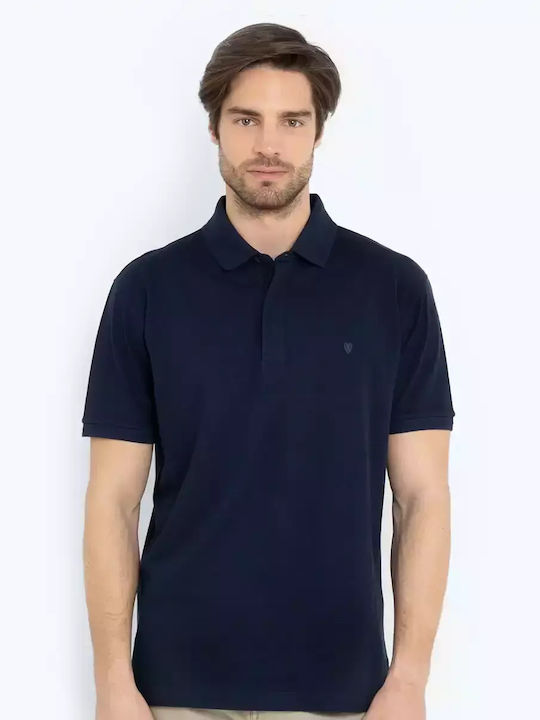 Polo Short Sleeve Dark Blue Blouse