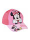Minnie Mouse Kinderhut Jockey Stoff Rosa