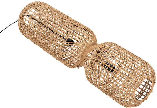 HomeMarkt Ceiling Light Beige with Rope for E27 Socket 25x100x100cm