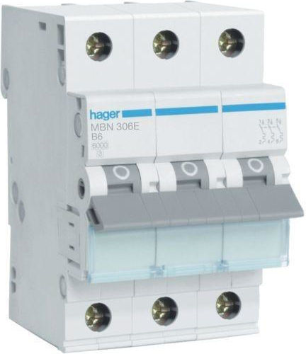 Hager Τριπολικός Διακόπτης Ράγας 400V 16A