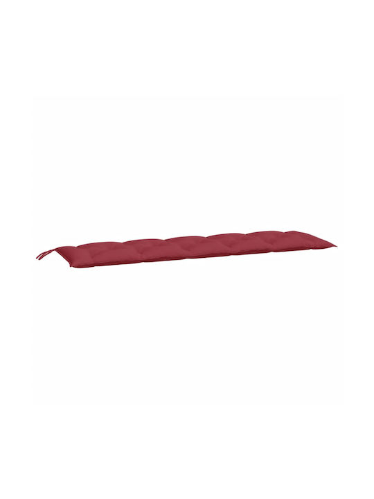 vidaXL Wasserdichtes Sitzbank-Kissen Burgundisc...