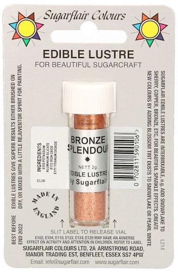 Sugarflair Lebensmittelfarbe Bronze 1Stück 4gr