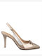 Gold Heels with Strap