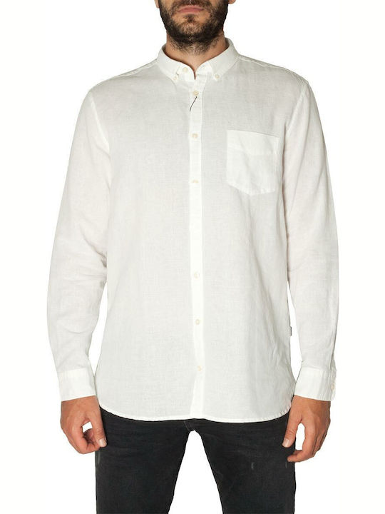 Gnious Leinen Hemd White Gnious Leinen Hemd White
