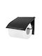 AWD Interior Wall Mounted Black Paper Holder
