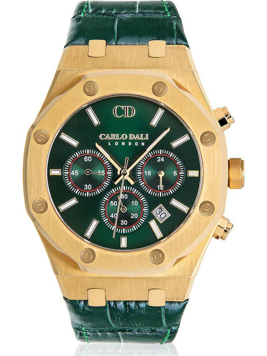 Carlo Dali Watch Battery with Leather Strap