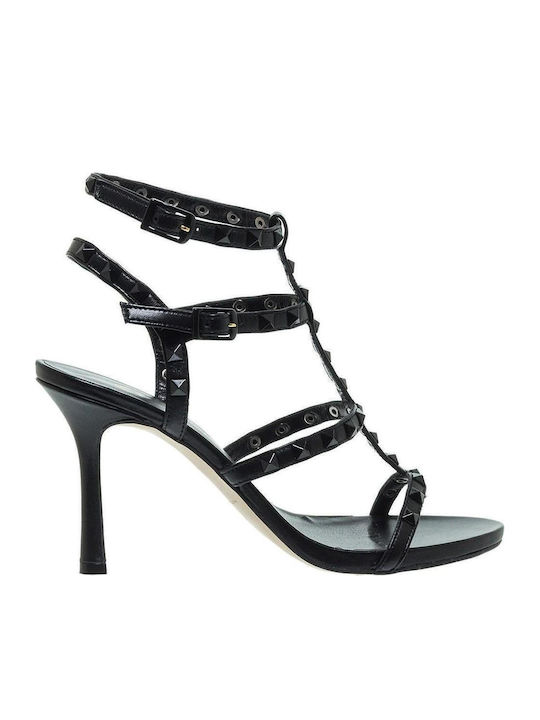 Mourtzi Leder Sandalen Schwarz