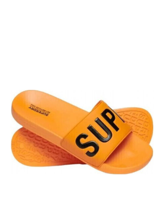 Superdry Ανδρικά Slides Μαύρα