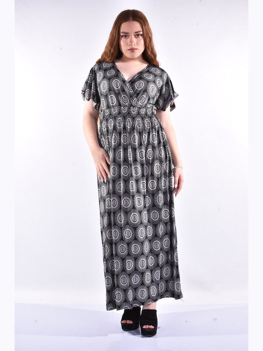 Raiden Dress Wrap Black-White