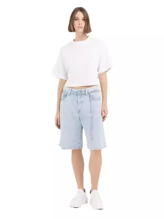 Replay Women's Bermuda Shorts SUPER LIGHT BLUE WB481.000.79765B-011