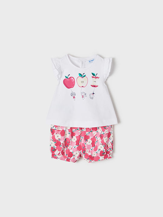 Mayoral Kinder Set mit Shorts Sommer 2Stück magenta