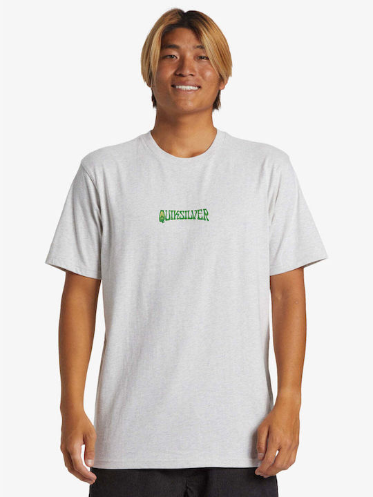 Quiksilver Island T-shirt Bărbătesc cu Mânecă Scurtă Snow Heather
