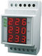 F&F Digital Spannungsmesser Elektrische Messgeräte Schiene Dreiphasig DMV-3