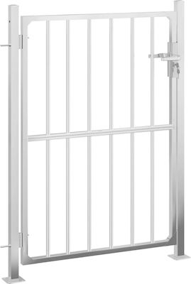 vidaXL Fence Gate in Silver Color 1.5x1.0m