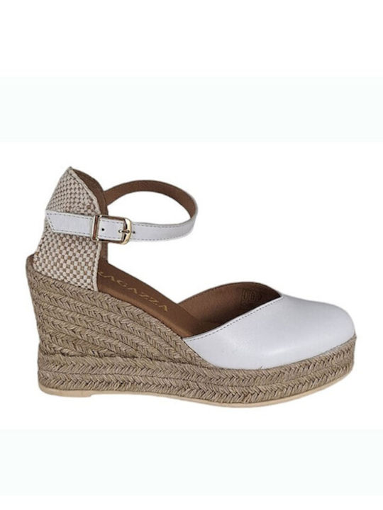 Ragazza Platforme dama în stil espadrile Albe