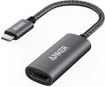 Anker Konverter USB-C männlich zu HDMI weiblich Schwarz 1Stück (A83120A1)