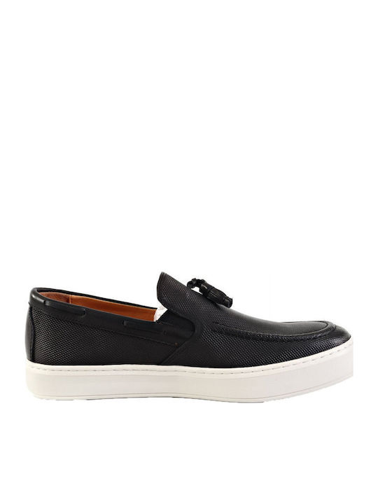 19V69 Men's Moccasins Black