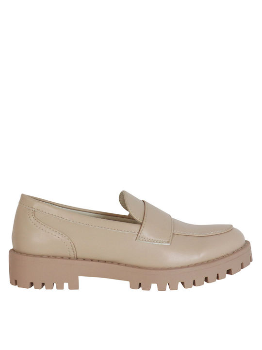 Migato Women's Loafers in Beige Color