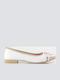 Leather Ballerinas White