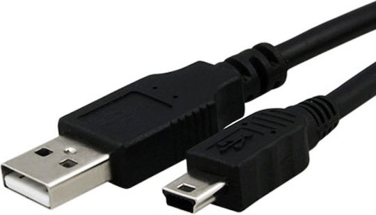 USB 2.0 Kabel USB-A-Stecker - Mini-USB-A-Stecker Schwarz 1.5m 20531