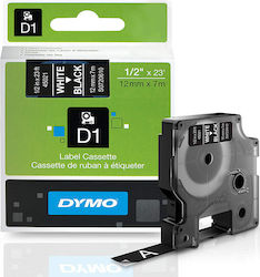 Dymo Ταινία Ετικετογράφου 7m x 12mm σε Μαύρο Χρώμα S0720610
