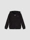 Kids Sweatshirt Cardigan Black