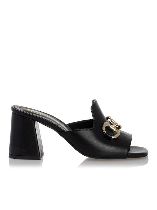 Sante Heel Mules Black