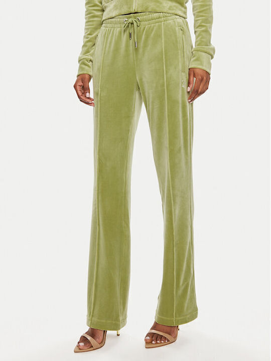 Juicy Couture Diamante Tina Jogginghose Samt Grün