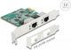 Delock Pci Express X1 карта за 2 X Rj45 2.5 Gigabit Lan Rtl8125 88101