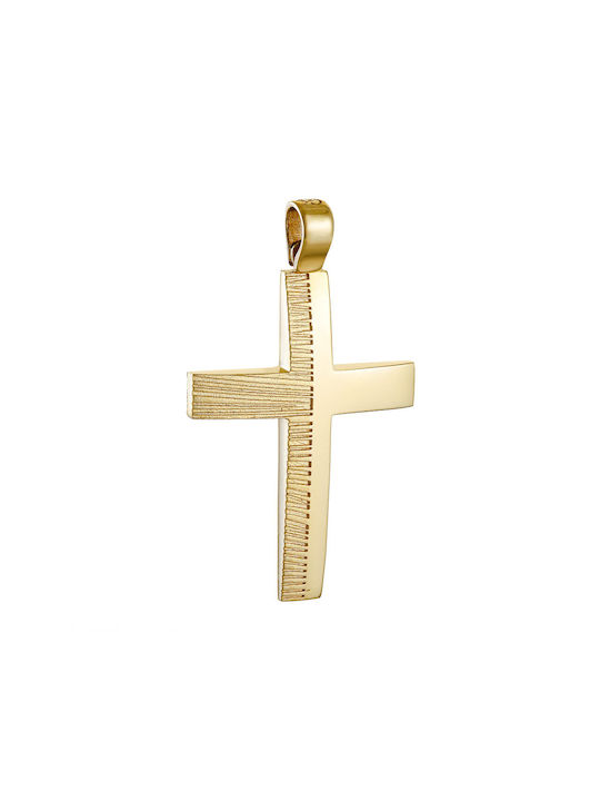 Herren Gold Kreuz 14K