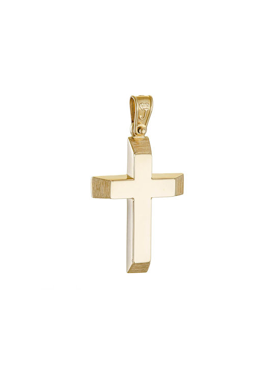 Herren Gold Kreuz 14K