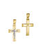 Herren Gold Kreuz 14K