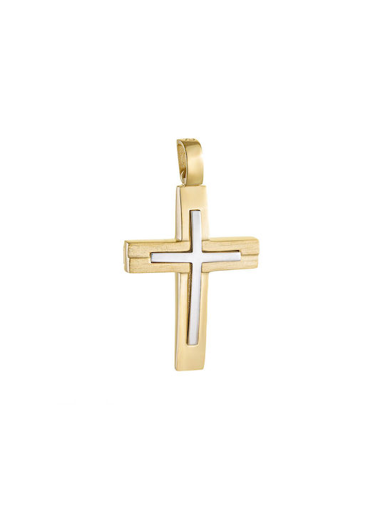 Herren Gold Kreuz 14K