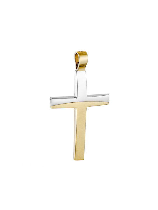 Herren Gold Kreuz 14K