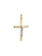 Herren Gold Kreuz 14K