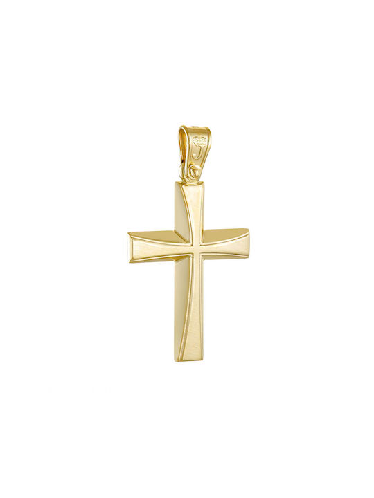 Herren Gold Kreuz 14K