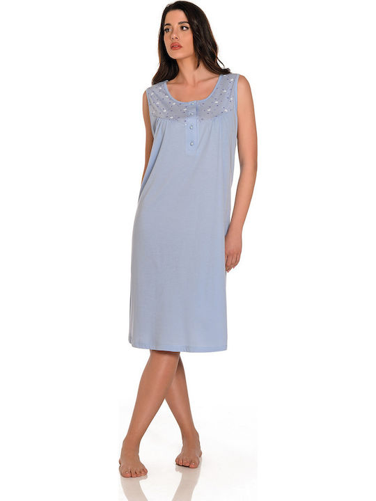Clio Lingerie Nightgown Maternity & Nursing Sky Blue