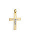 Herren Gold Kreuz 14K