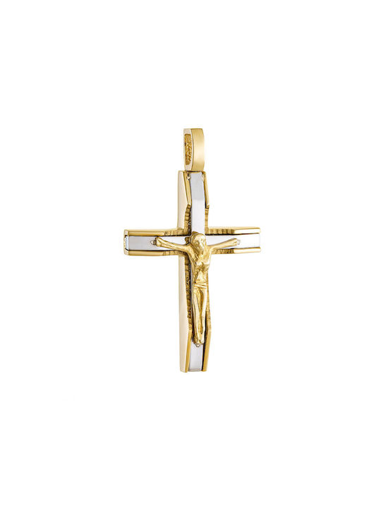 Herren Gold Kreuz 14K