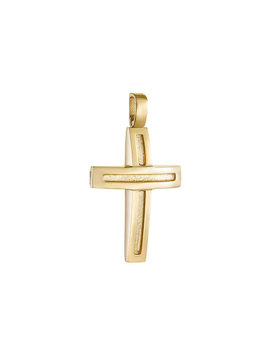 Herren Gold Kreuz 14K