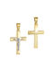 Herren Gold Kreuz 14K