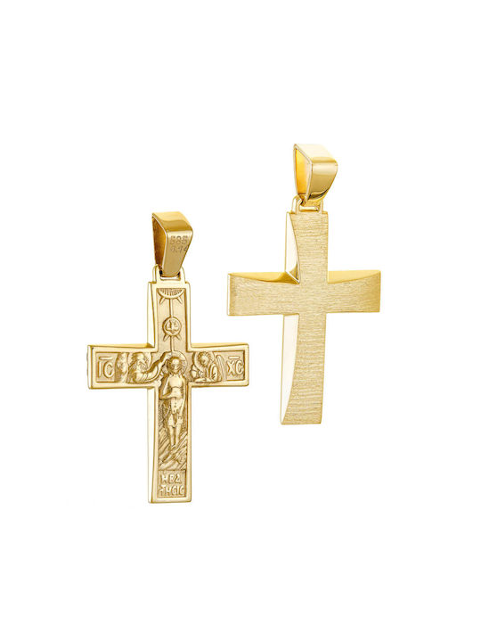 Herren Gold Kreuz 14K