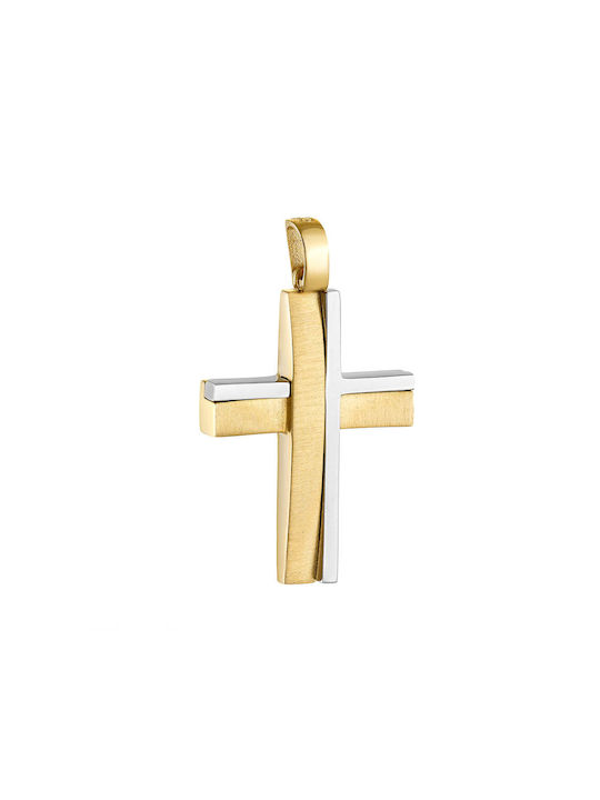 Herren Gold Kreuz 14K