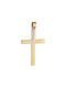 Herren Gold Kreuz 14K